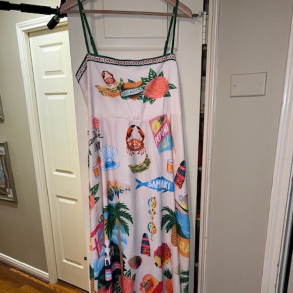 Beautiful Alemais Look-Alike Maxi Dress in Size M, Fitted Bust & Maxi Skirt - Picture 7 of 7